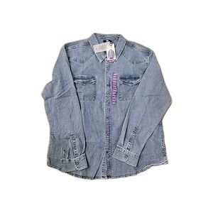 Frye Men's Denim Shirt Medium Wash XXL